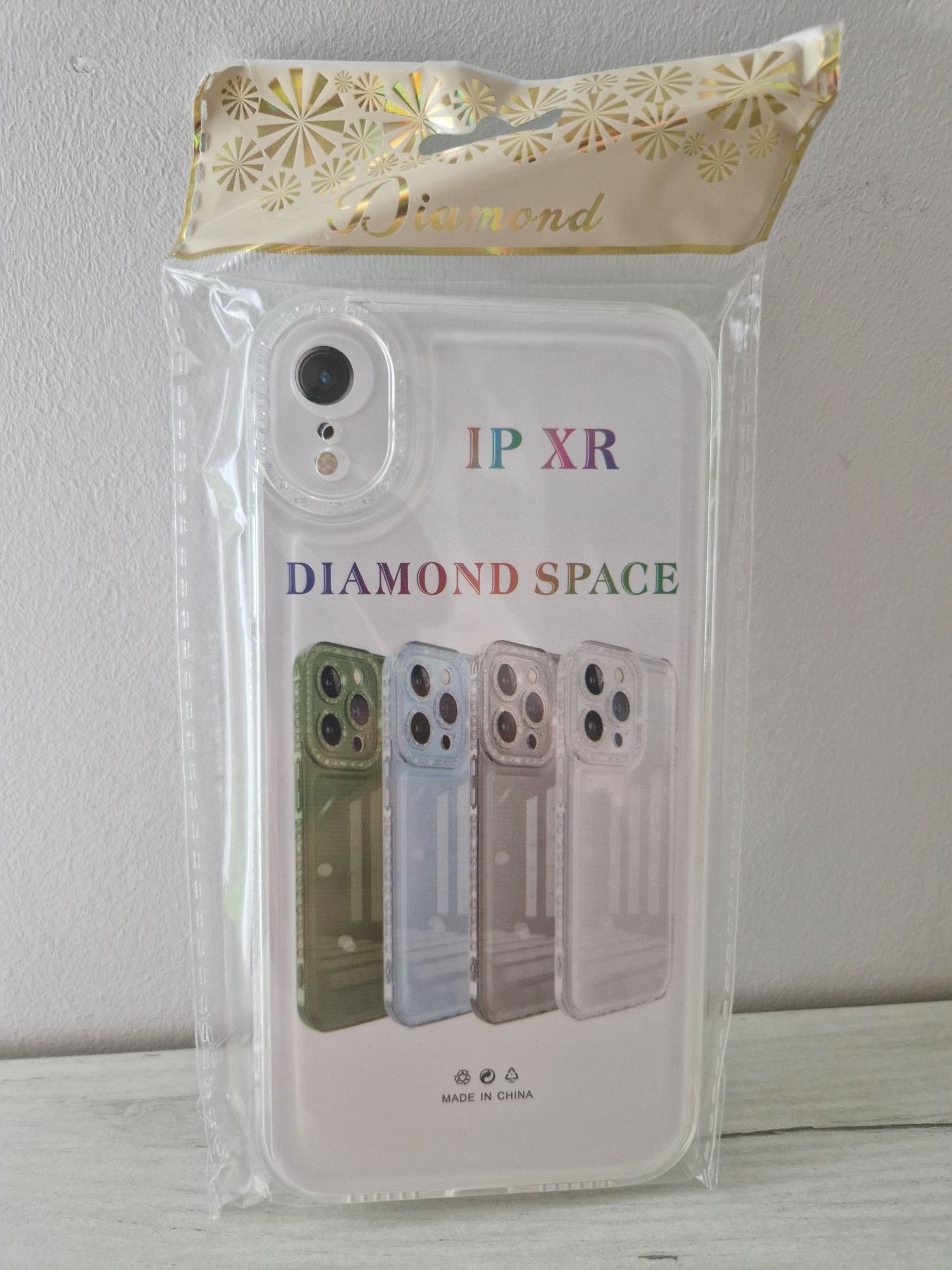 Crystal Diamond 2mm Case do Iphone XR Przezroczysty