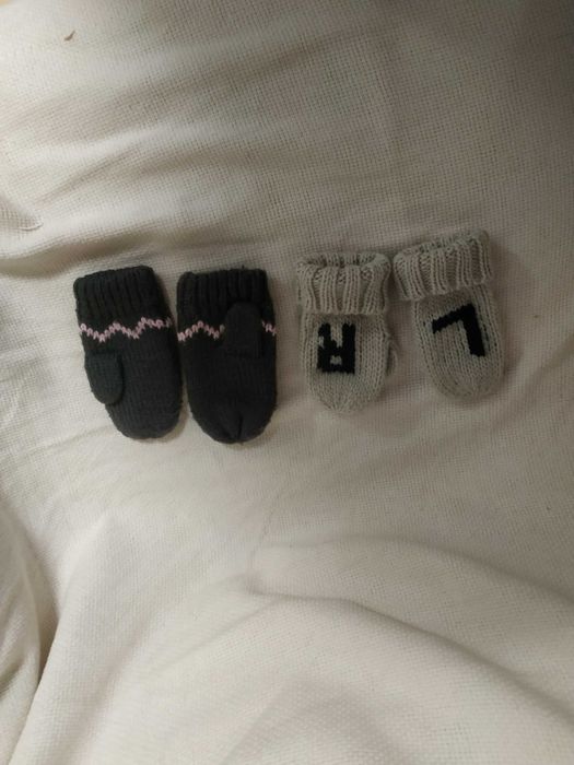 Rękawiczki dla dziewczynki 2 pary