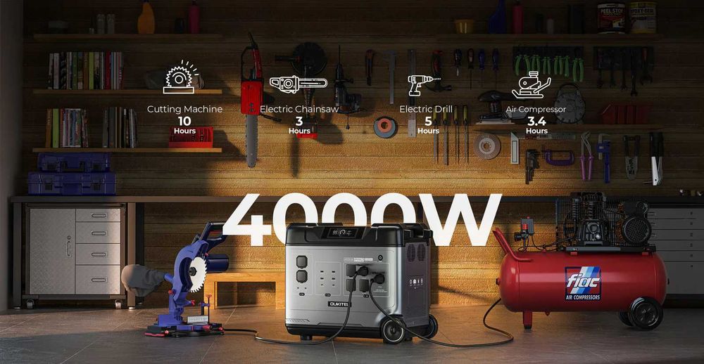Przenośna stacja zasilania generator OUKITEL P5000 Pro 5120WH 4000W