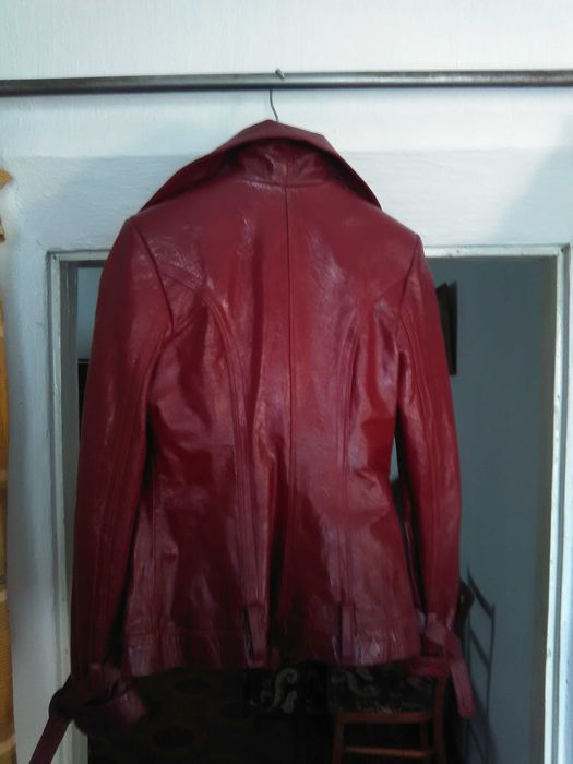 Кожаный женский пиджак (Турция)