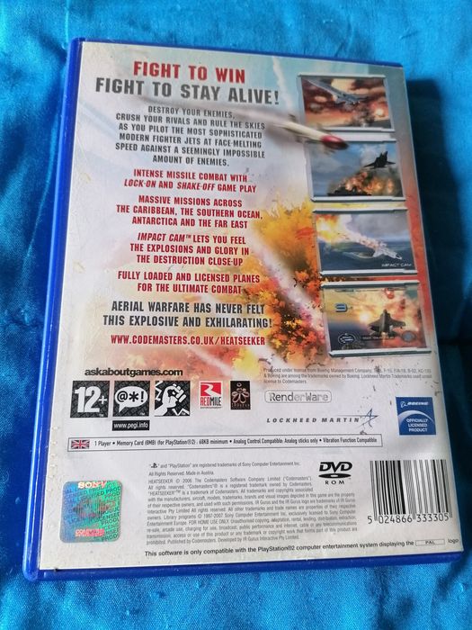 Jogo Playstation 2" Heat Seeker "