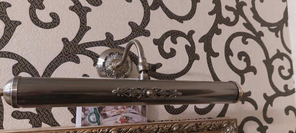 Подсветка картин зеркал италия цвет бронза рэтро