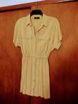 vestido casual amarelo