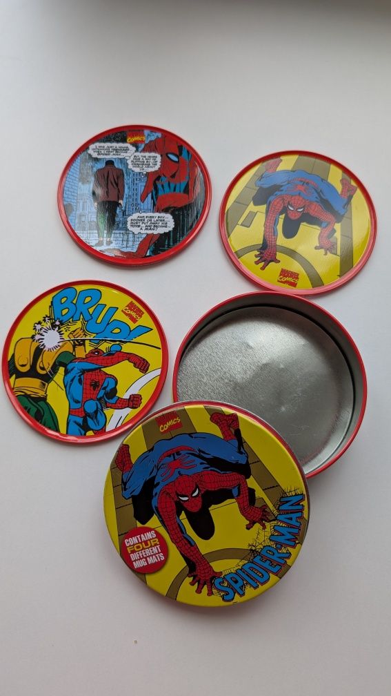 Подстаканники пробковый костер металлический spider man marvel чашка