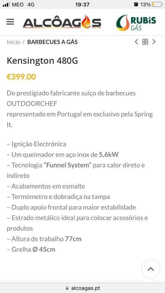 Barbecue a gás - novo