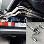 -= Mercedes SEC W126 W124 S500 S560 tłumik wydech kwasówka BRABUS AMG