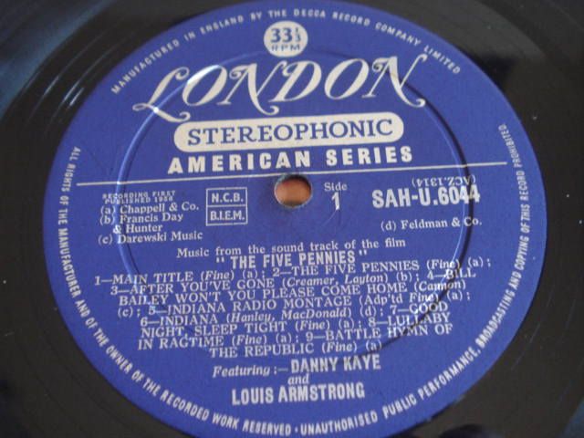 Danny Kaye & Louis Armstrong ‎– The Five Pennies - LP VINIL