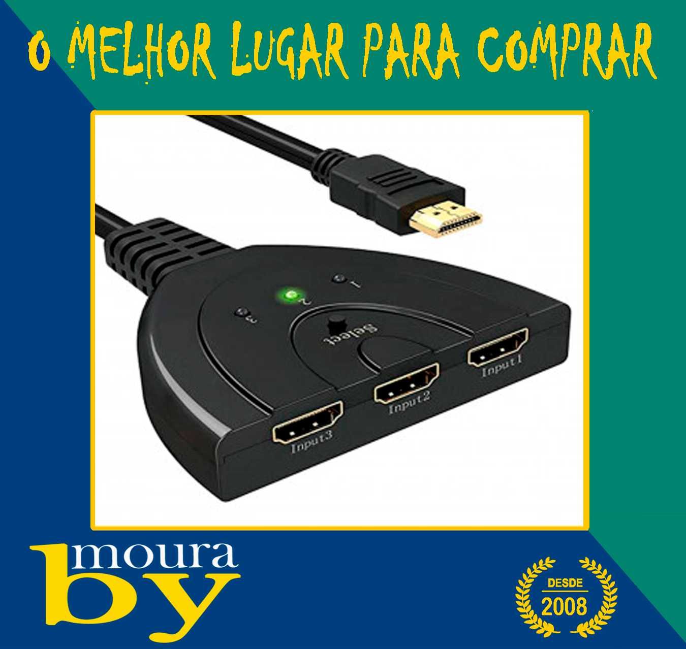 Adaptadores de HDMI com saída de 3  ou 2 portas