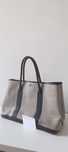 Bolduc Twilly Garden Party Tote Toile and Leather 36 - Black