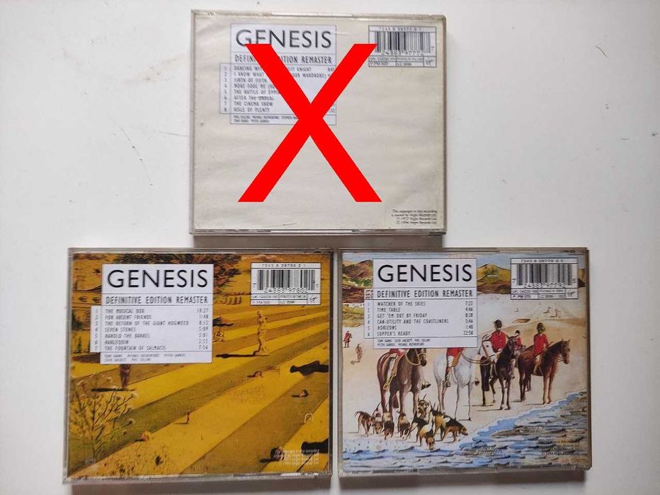 3 CDS - Genesis - Definitive Edition Remaster (UK)