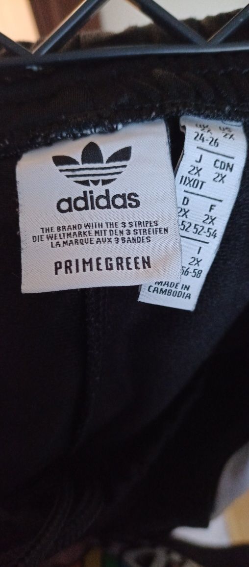 Adidas spodnie rozpinane nogawki rozmiar 52/54  czarne