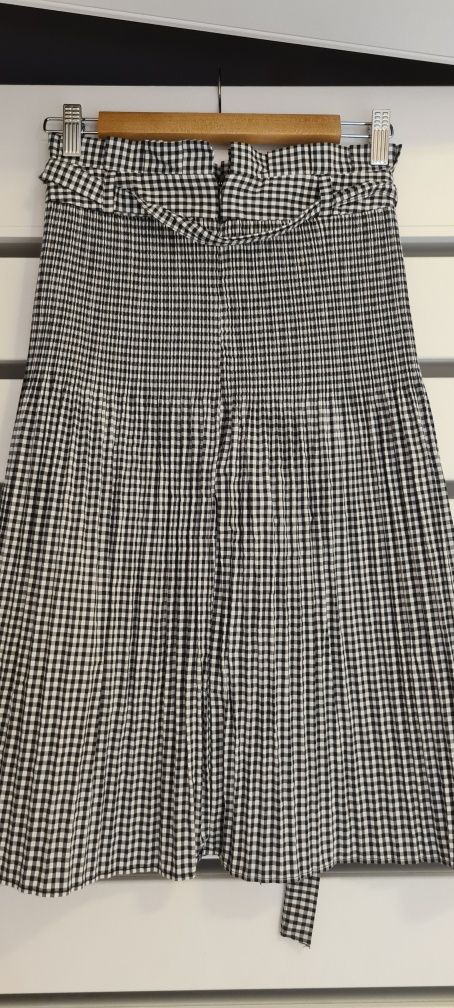 Spódnica plisowana w kratkę Zara Basic XS