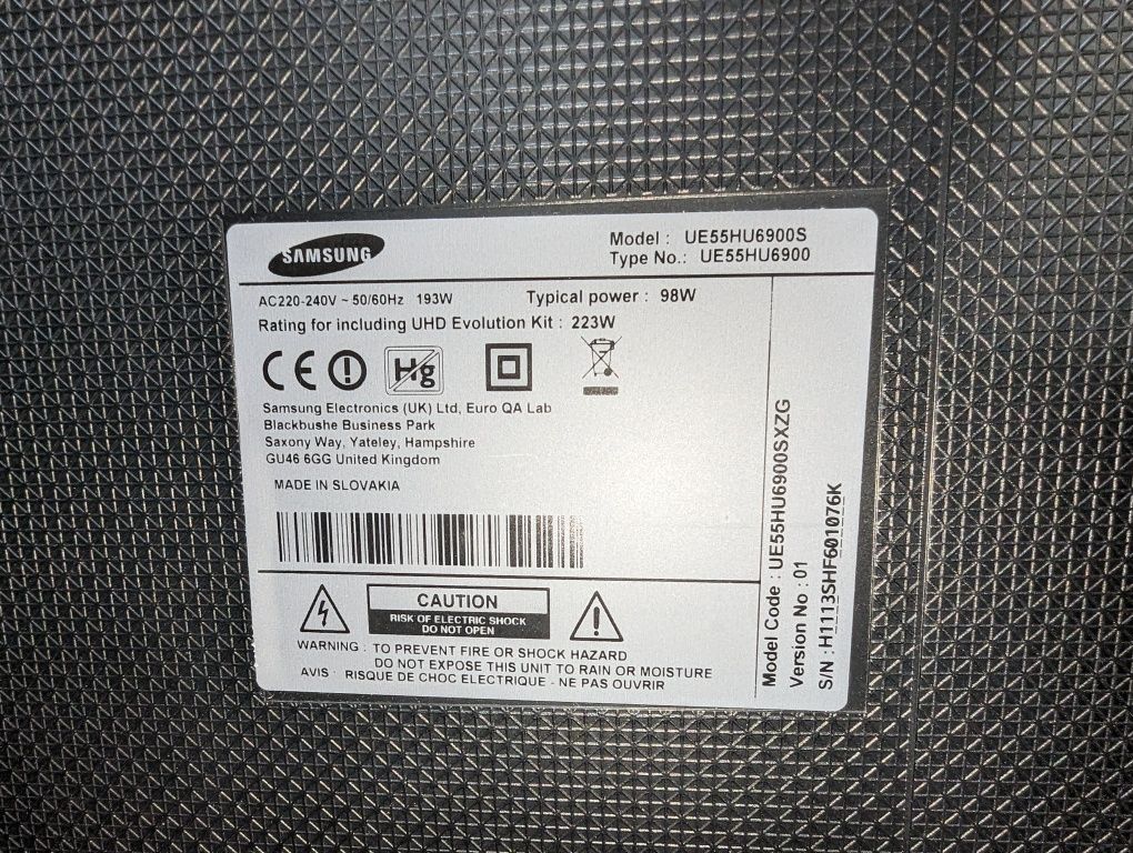 Samsung UE55HU6900S 4K Ultra HD Smart TV Wi-Fi
