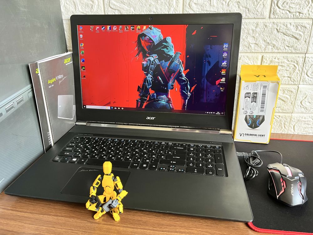 Acer Nitro 17“ Core i7 + Nvidia GTX + SSD + HDD 2Tb + игры + коробка