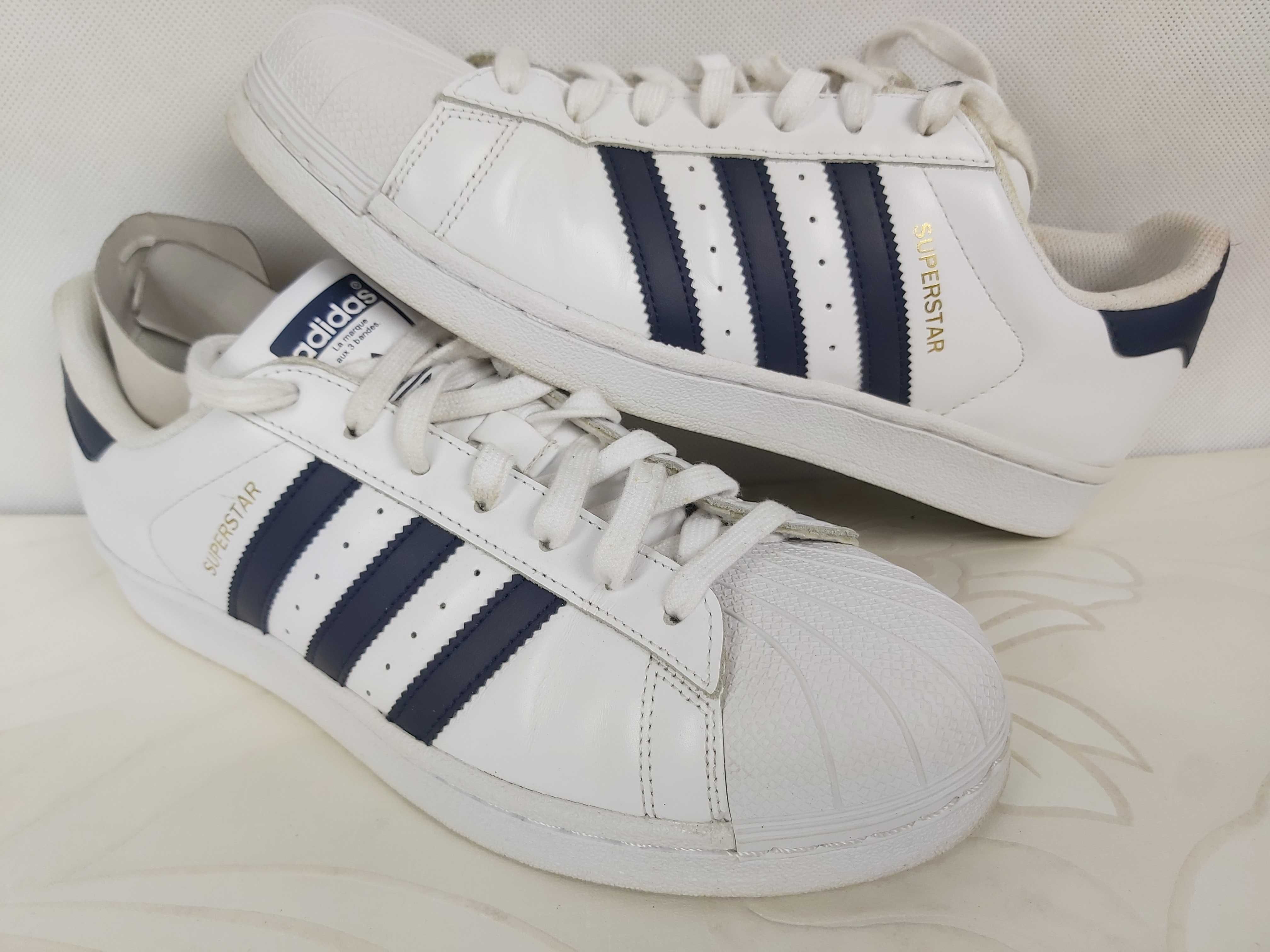 SP Używane sneakersy ADIDAS SUPERSTAR  43 1/3 trampki skórzane