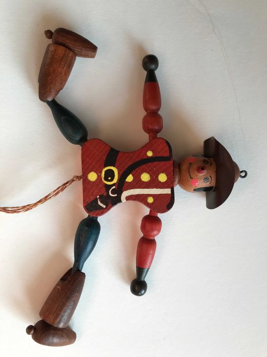 Boneco em Madeira - VIntage