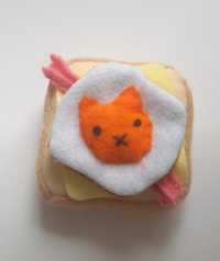 Przytulanka kawaii egg toast handmade