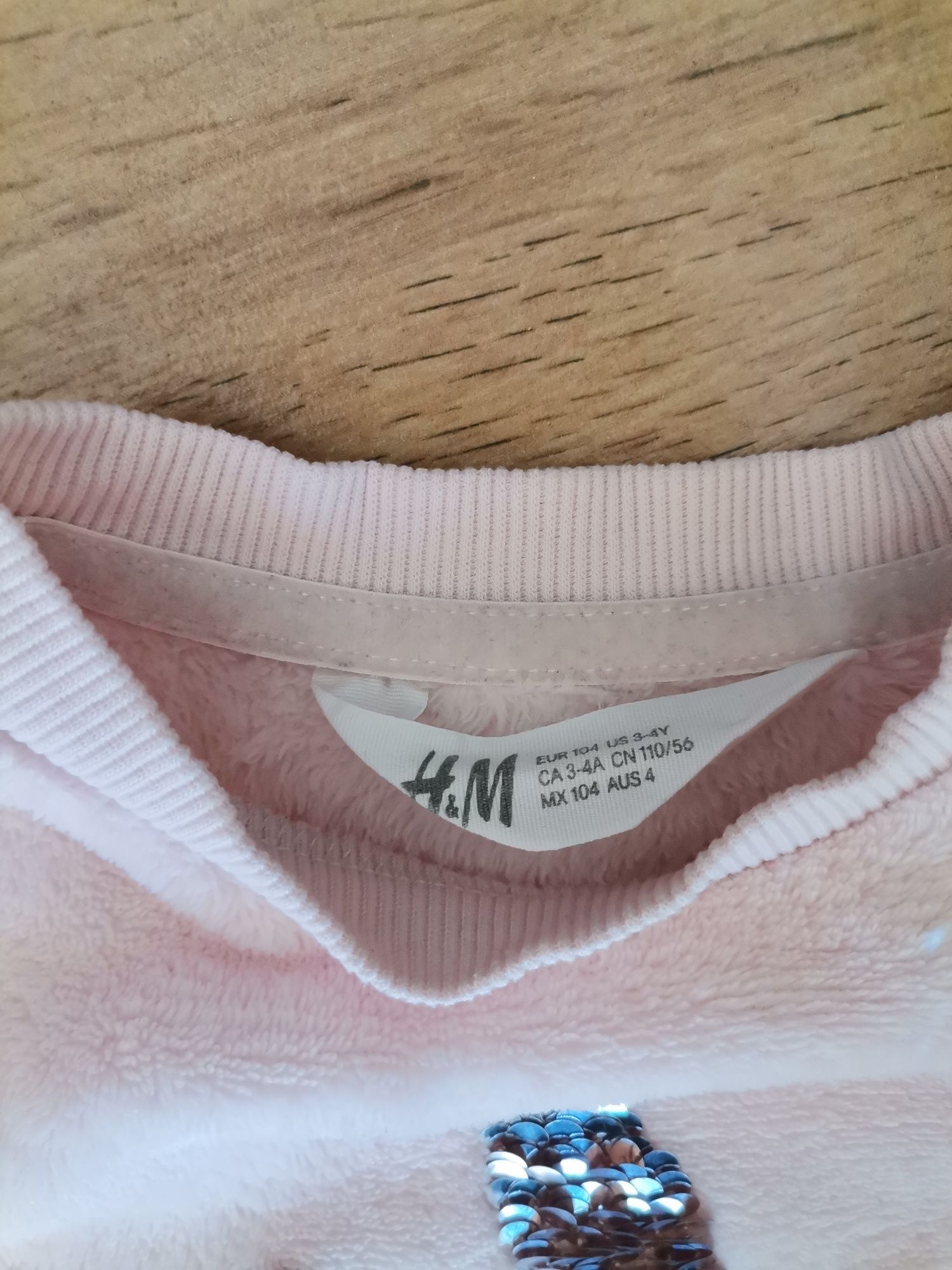 Bluza aplikacja cekiny H&M 104