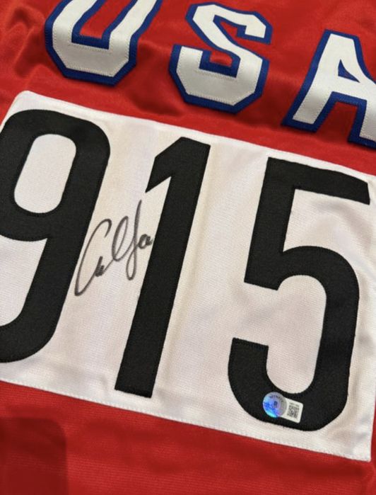 Camisola autografada Carl Lewis