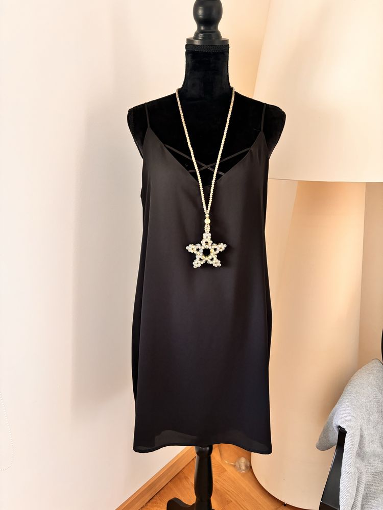Vestido em viscose preto