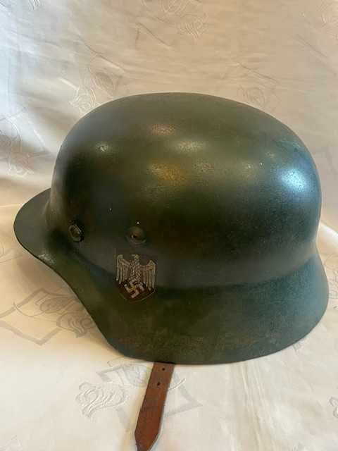 Oryginalny hełm niemiecki Stahlhelm – II wojna światowa