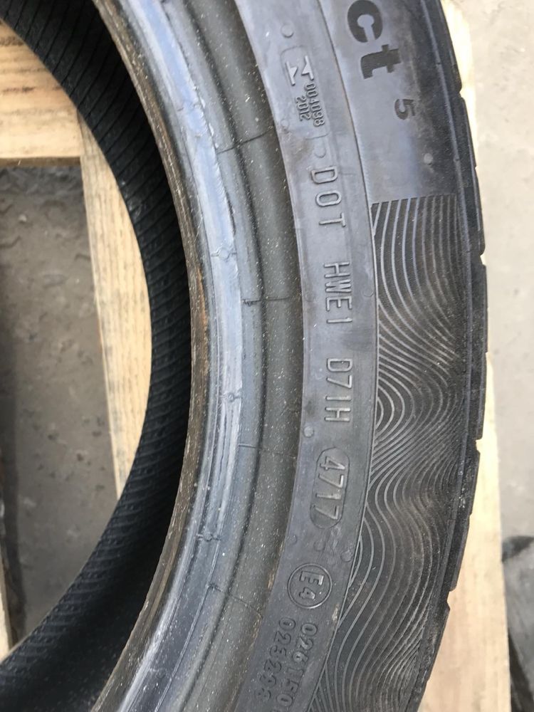 Continental 205/55r17 пара резина шини б/у склад оригінал