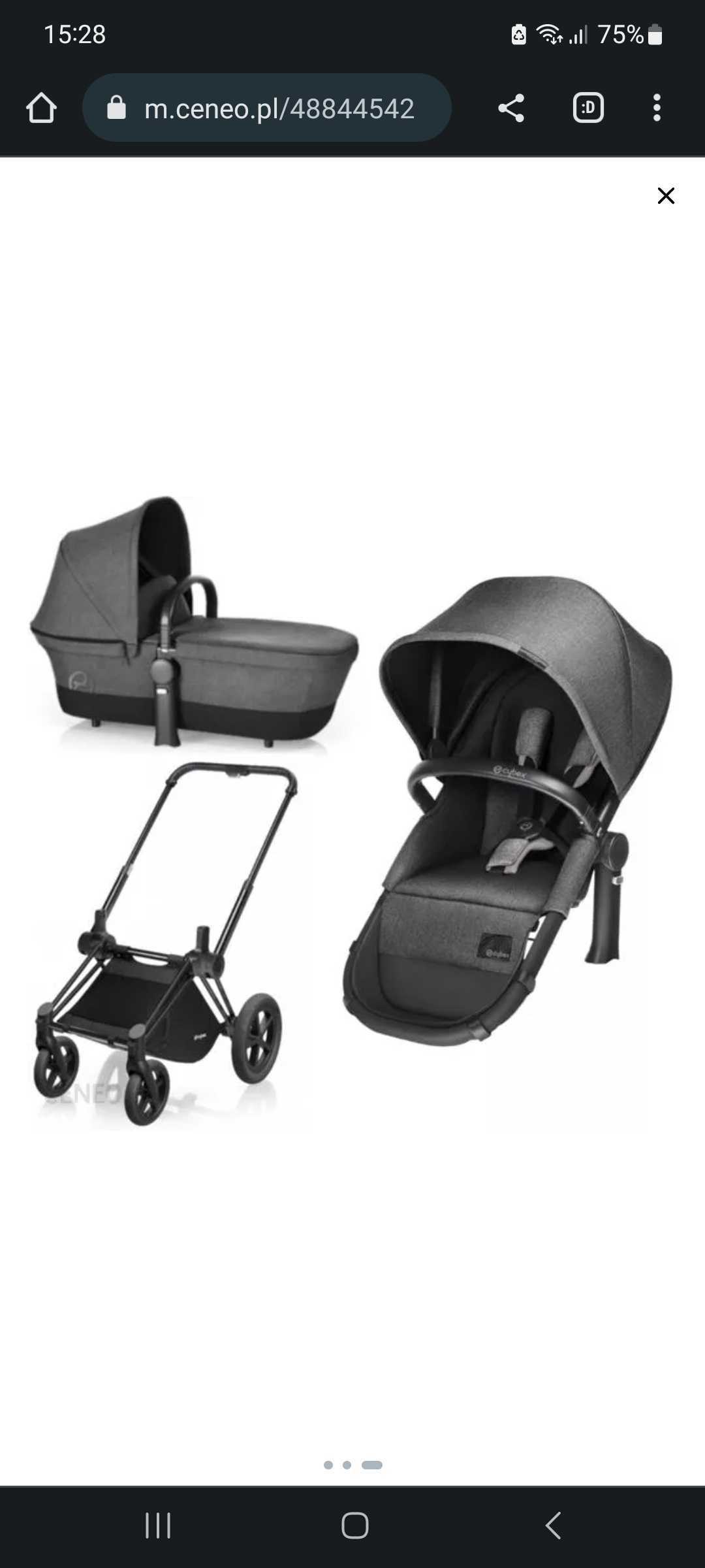 Wózek Cybex Priam 2w1 Manhattan Grey