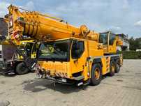 Wynajem dźwigu samojezdnego 55t Liebherr LTM oraz Merlo Roto 50.30.S