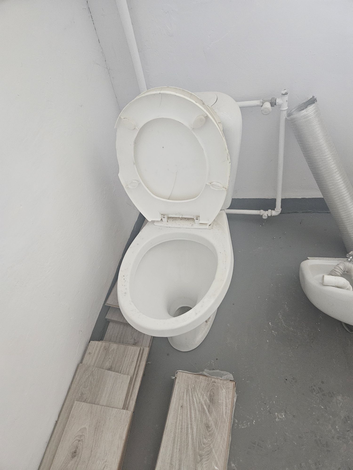 Umywalka z nóżką + WC