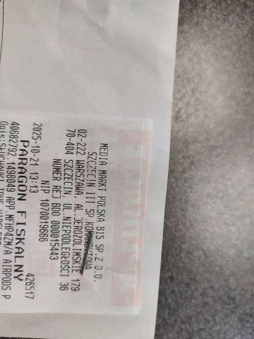 W2//Apple/AirPods Pro 3/ Szczecin