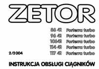Instrukcja obsługi PL Zetor Forterra Turbo 8641,9641,10641,11441,11741