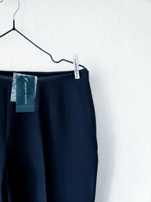 Шерстяные wool blend брюки с высокой посадкой Laura Ashley. р 46-48