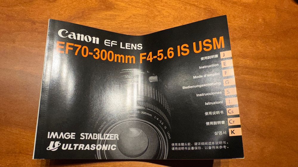 Canon Obj EF 70-300 mm f/4-5.6 IS USM