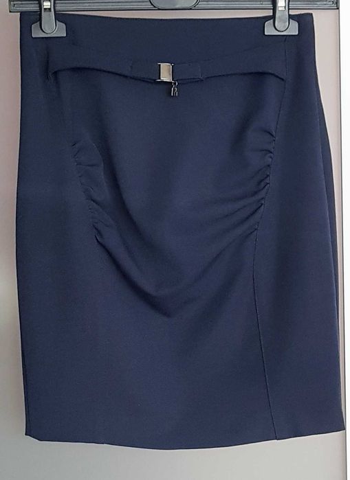 Spódnica ołówkowa w rozm 36 S Motivi granatowa