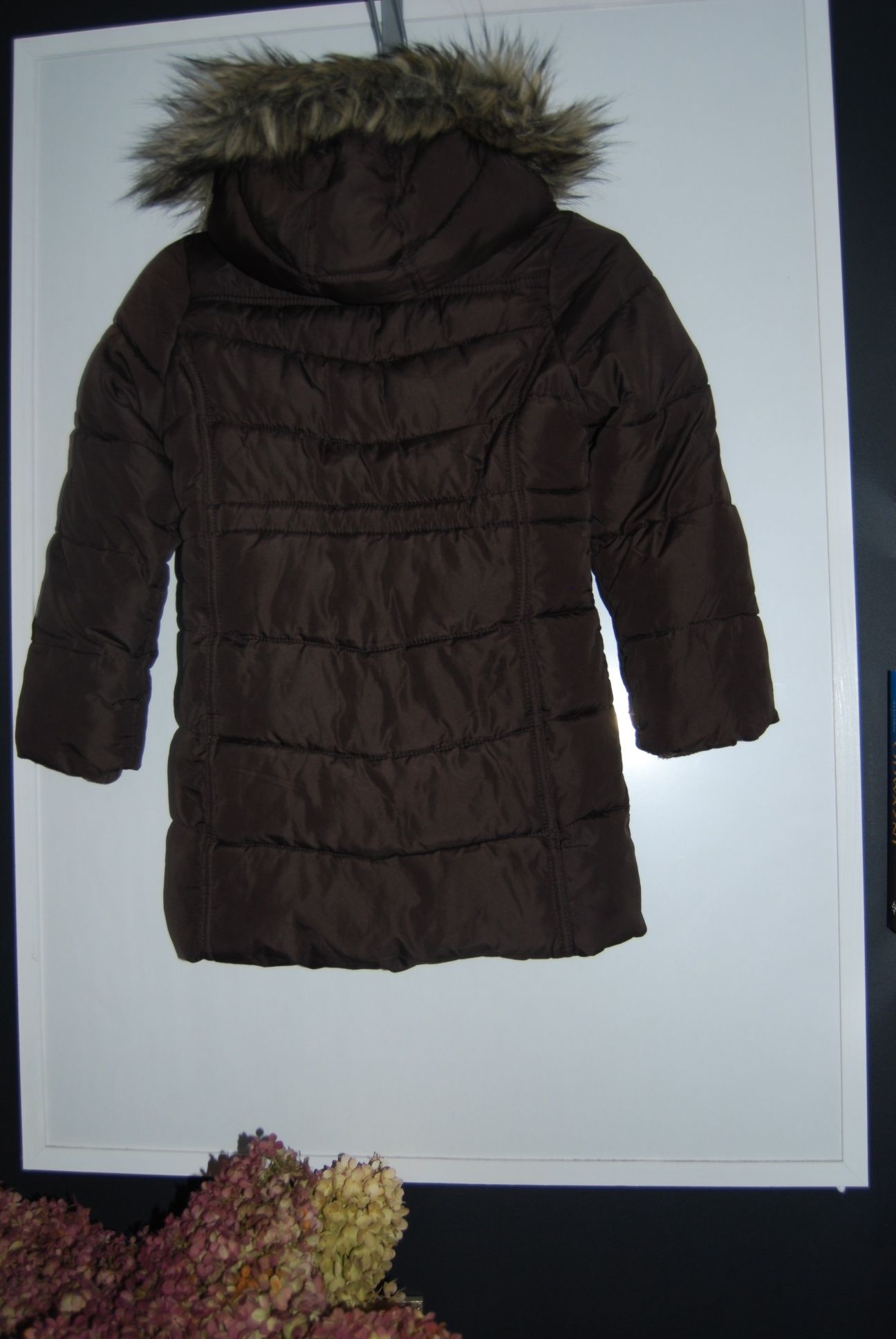 Kurtka zimowa z kapturem H&M 122