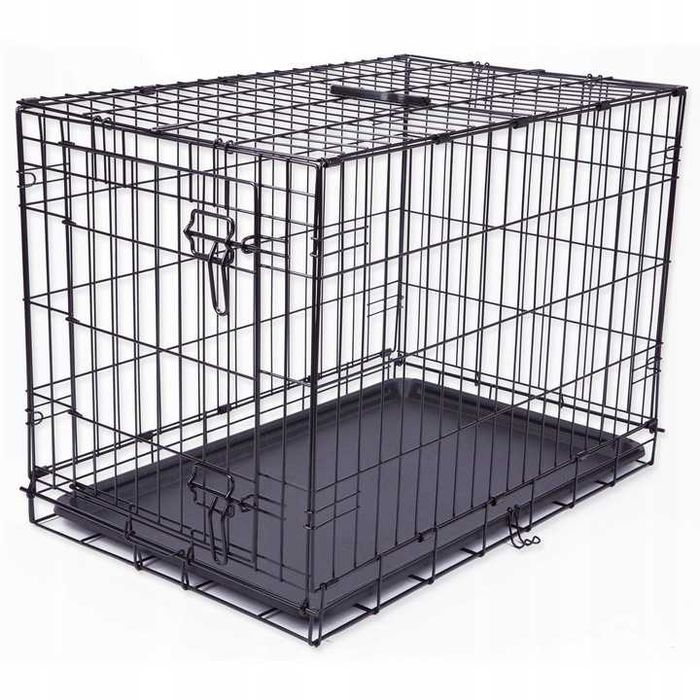 DOG FANTASY klatka kennelowa metalowy kojec 122x84x76cm PIES