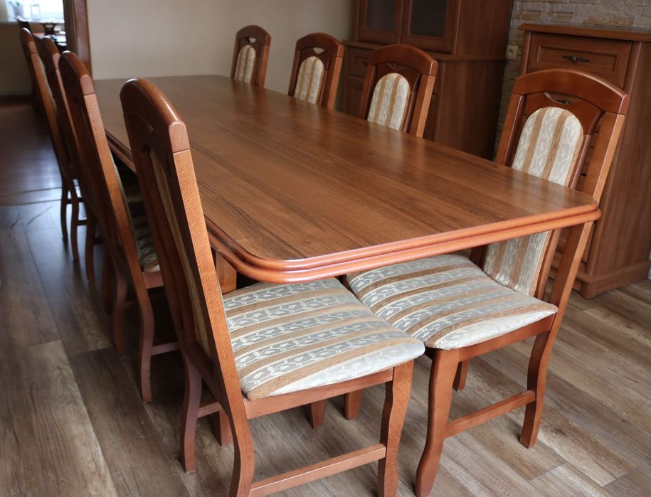 Stół i krzesła 10 szt.zestaw