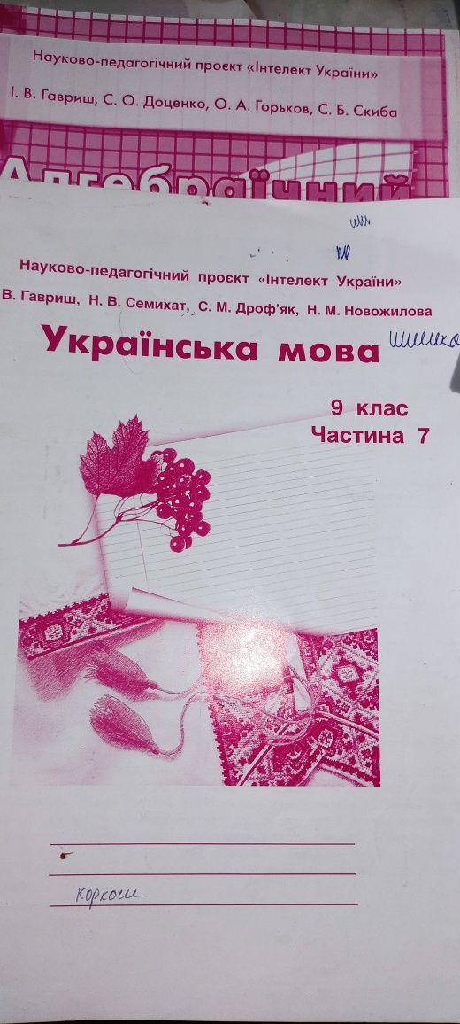 Інтелект України зошити дев'ятий, восьмий  , шостий клас