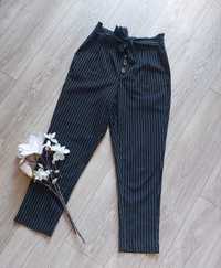 Czarne spodnie z dodatkiem wiskozy