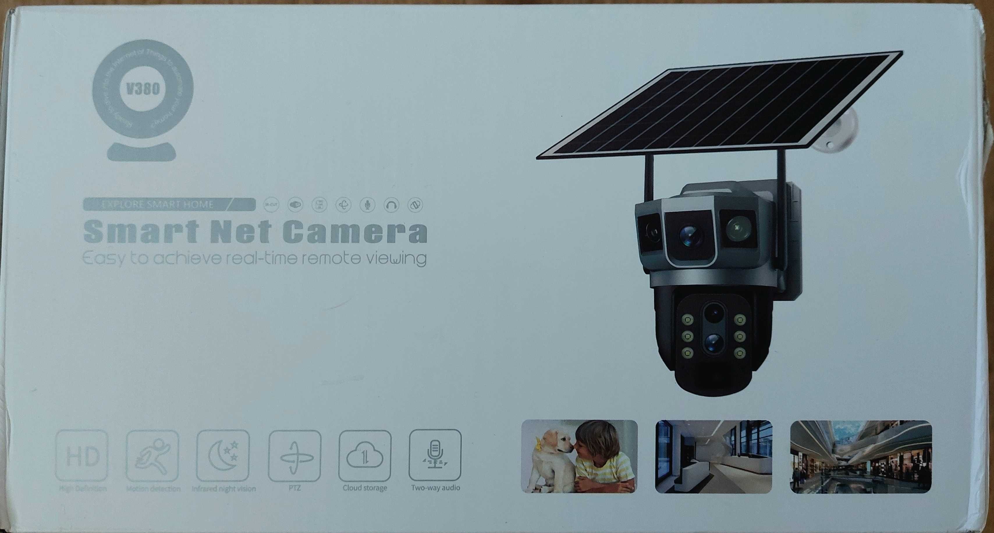 Kamera solarna 2 obiektywy 8MPx na kartę SIM 4G LTE 10x ZOOM