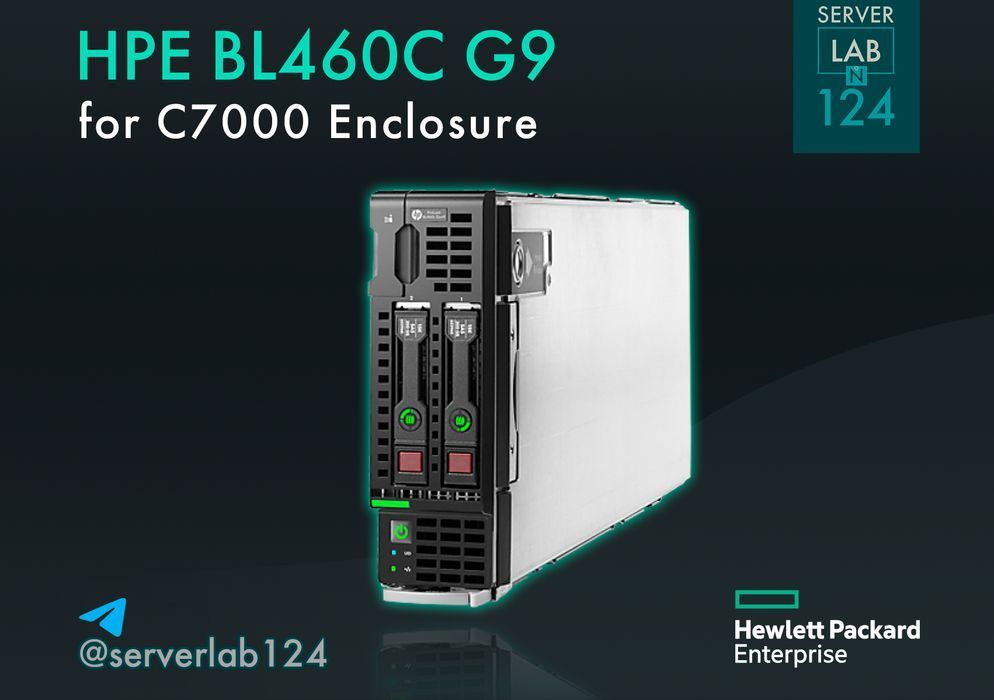 Блейд-нода (сервер) HPE BL460c G9 2SFF