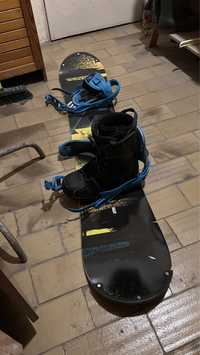 Snowboard deska z wiązadłami stuf element 152 + buty rozmiar 27,0