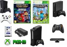 KONSOLA XBOX 360 RGH 3.0 + 250GB + Kinect + 2xPAD + SPA + MINECRAFT