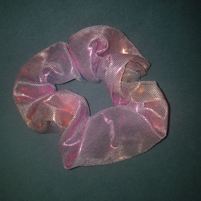 Gumki do włosów scrunchie neonowe