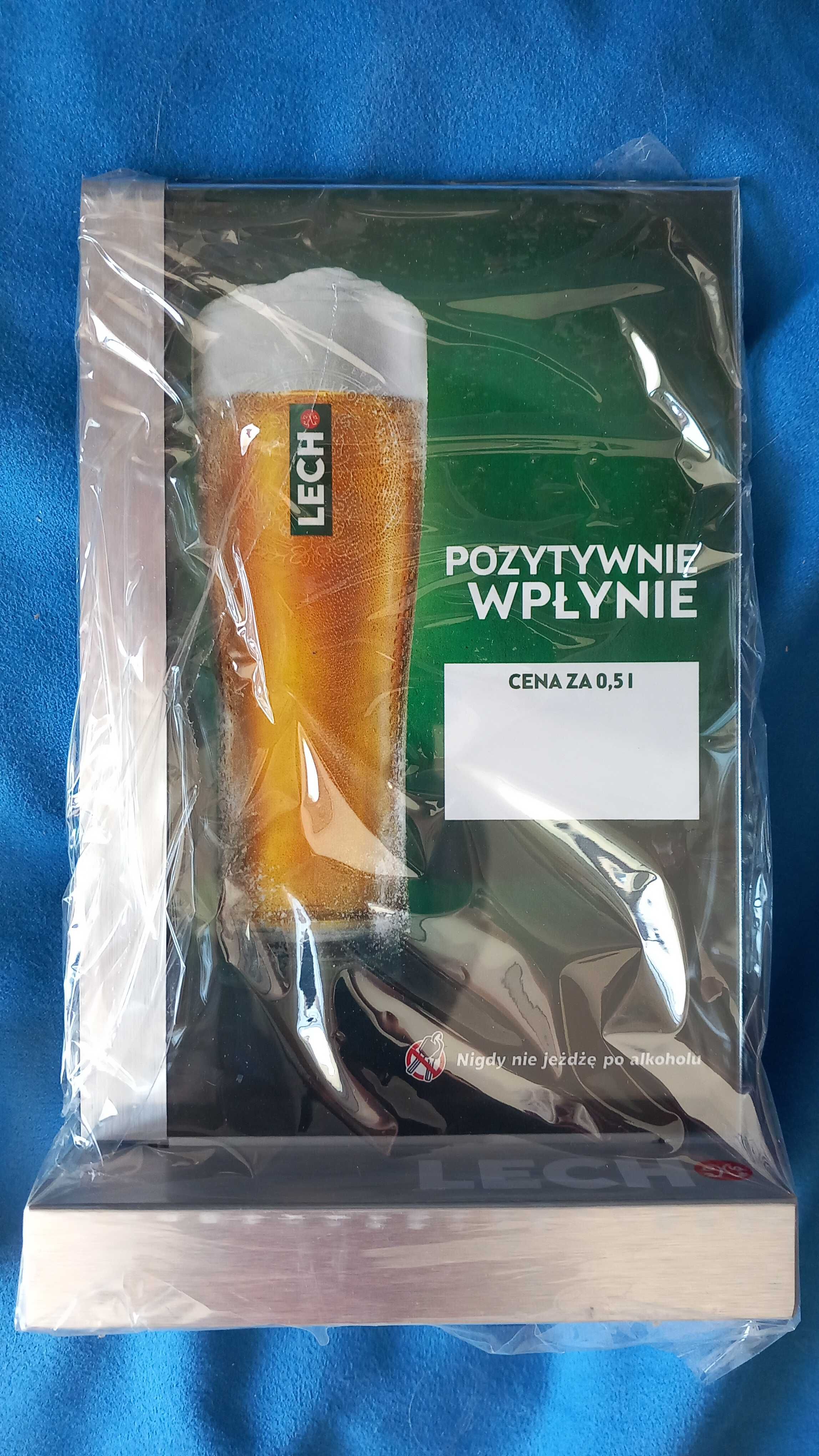 Lech stojak cenowy, informacyjny, reklama, piwo