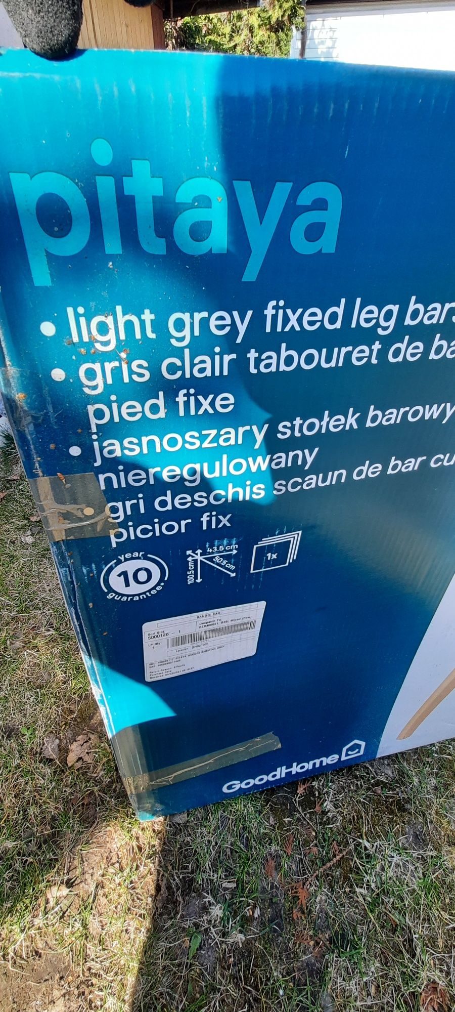 Krzesło barowe skandynawskie
