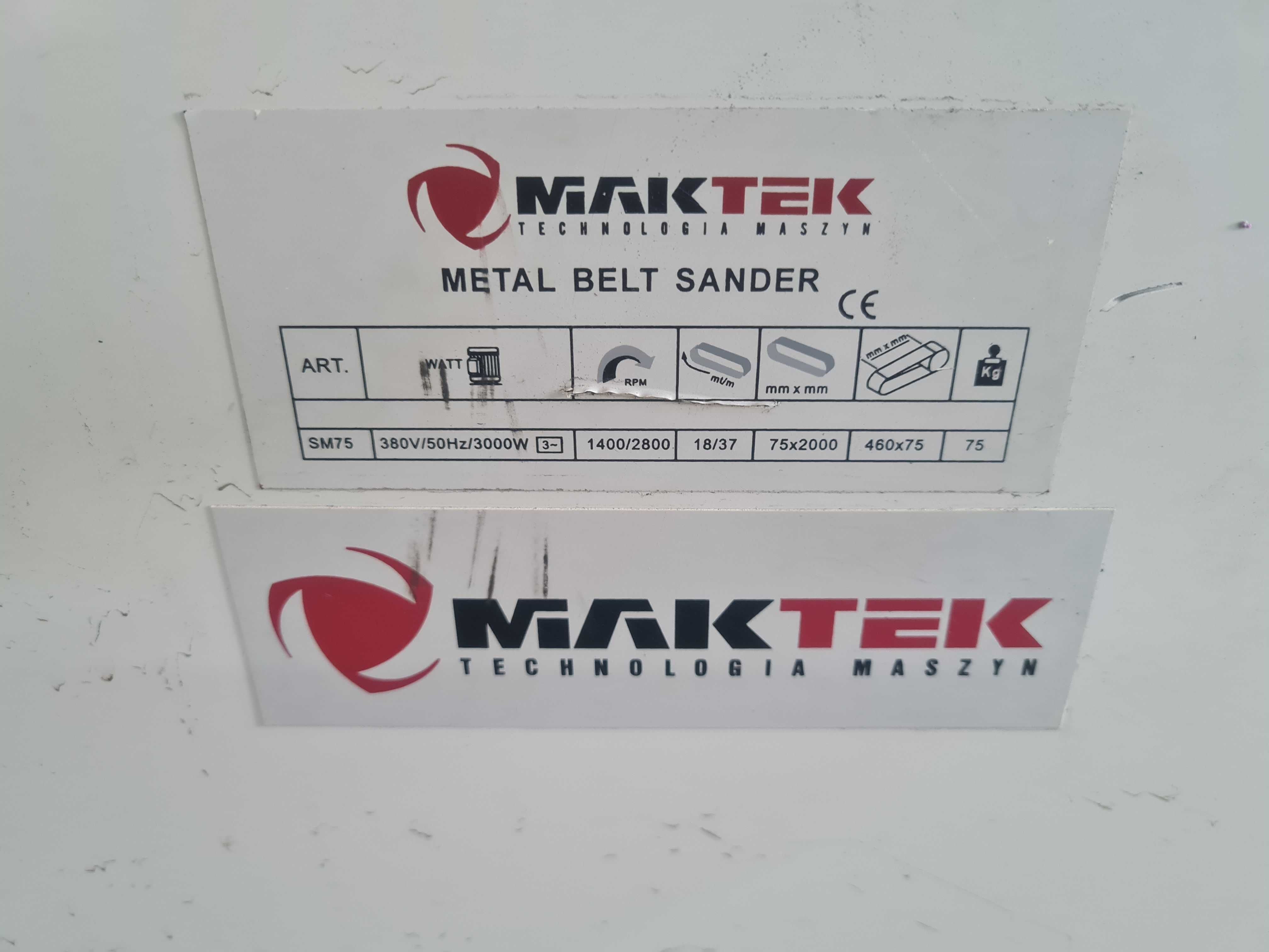 Szlifierka taśmowa do metalu SM75