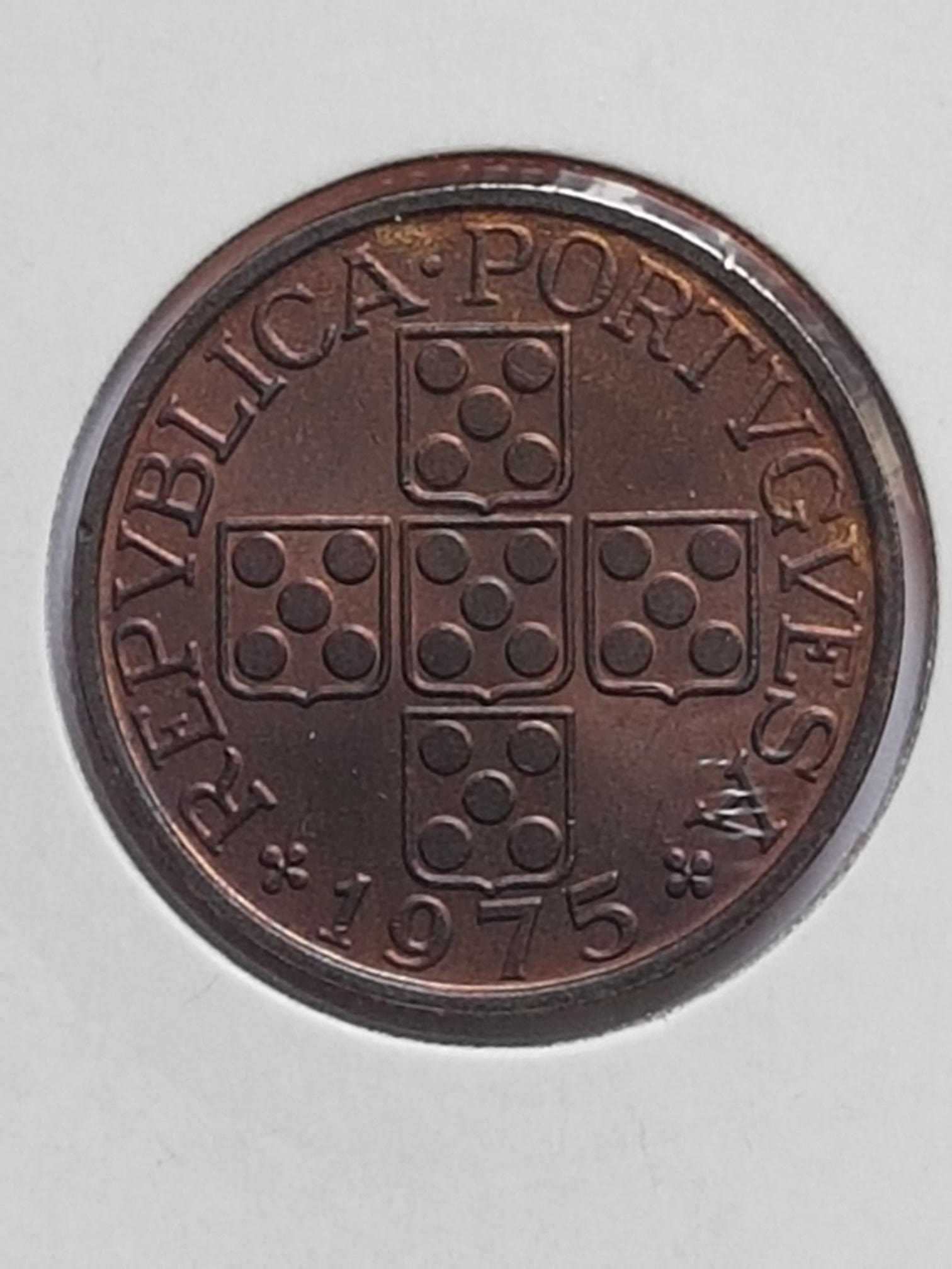 Moeda 1 Escudo Bronze República 1975 (BELA)