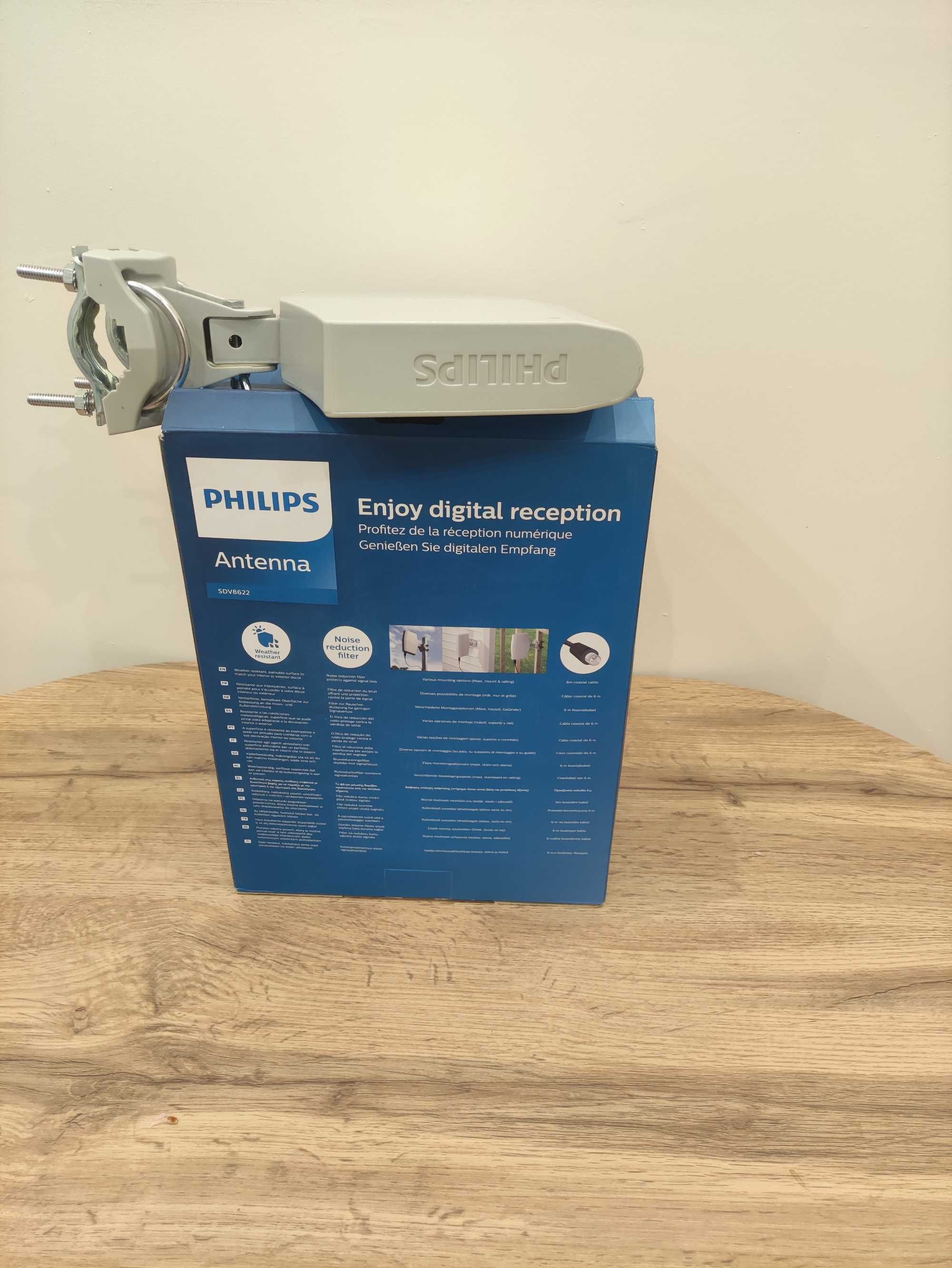PHILIPS Cyfrowa antena zewnętrzna DVB-T/T2 RED
