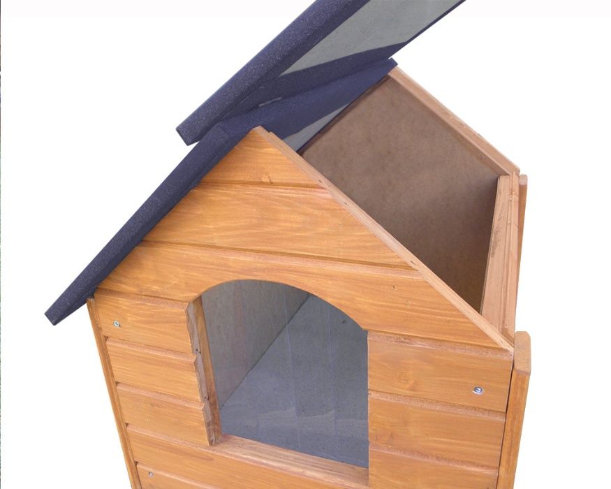 Buda dla psa ocieplona uchylny dach